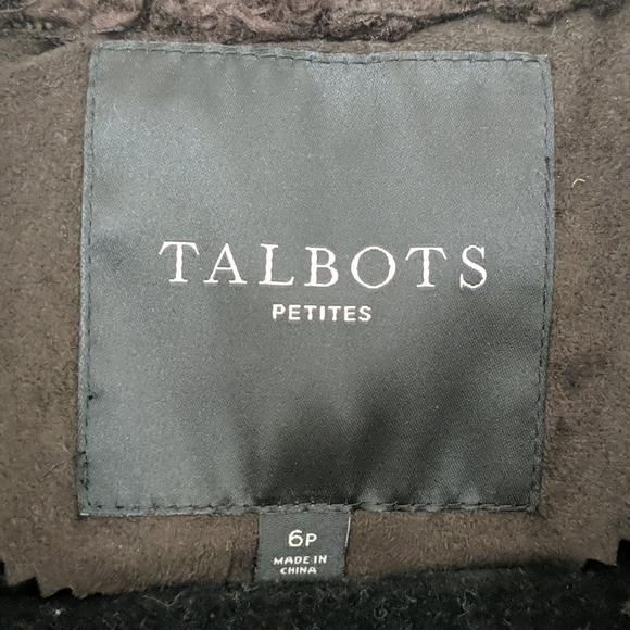 *Sold*TALBOTS Faux Suede/Fur Vest - Picture 3 of 5